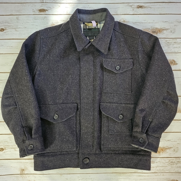 Filson Other - Filson Jacket Mens Size M Charcoal Ballard Wool Bomber 10201